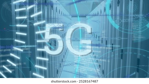 In this image, it shows digital image of digital interface with data processing against black background.