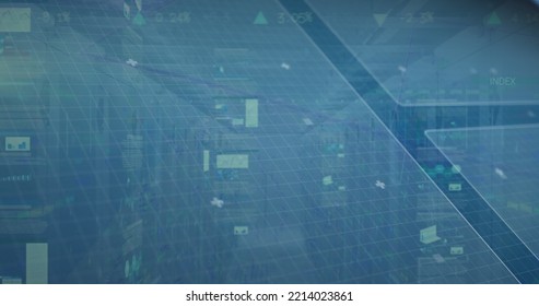 This image shows how data is processed and how technology connects people globally.