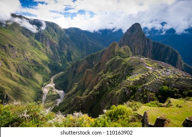 This Image Shows The Manchu Picchu Complex In Peru.