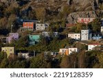 This image shows a portion of The Battery, a quaint neighbourhood in the city of St. John