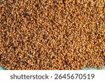  This image shows termite frass (wood dust or droppings), resembling tiny pellets. It accumulates near infested wood, indicating active termite activity and potential structural damage