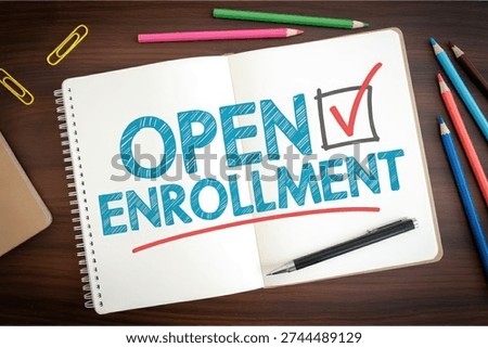 This inviting image features an open notebook prominently displaying 