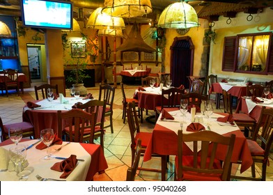 This Is Italian Restaurant With A Traditional Interior