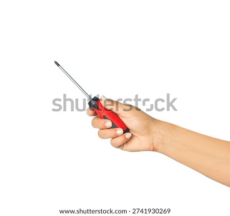 This item is a Phillips head screwdriver, commonly used for turning screws with a cross-shaped slot. 

