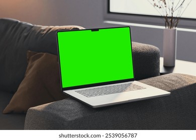 This laptop mockup offers a clean, high-resolution display, ideal for showcasing website designs, software interfaces, and branding. Customizable and realistic, it’s perfect for professional presentat