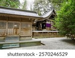 This is the main hall and worship hall of Takachiho Shrine in Nishiusuki District, Miyazaki Prefecture.