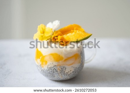 This mango-coconut chia pudding is the perfect blend of healthy living and natural flavors, radiating freshness and harmony.