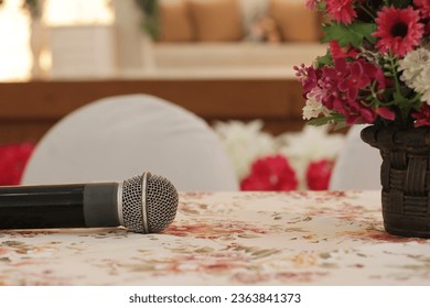 this microphone is very useful at any event - Shutterstock ID 2363841373