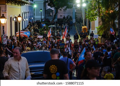 This Was The Moment That Many Of Puerto Ricans Came Out To Protest Against The Governor. This Was Taken In San Juan, Puerto Rico On August 2nd In 2019.