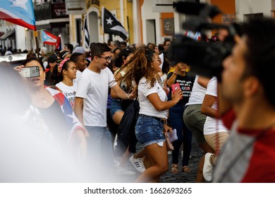 This Was The Moment That Many Of Puerto Ricans Came Out To Protest Against The Governor. This Was Taken In San Juan, Puerto Rico On August 2nd In 2019