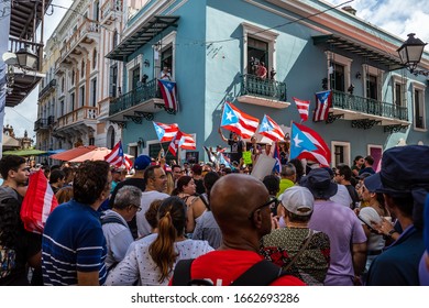 This Was The Moment That Many Of Puerto Ricans Came Out To Protest Against The Governor. This Was Taken In San Juan, Puerto Rico On August 2nd In 2019