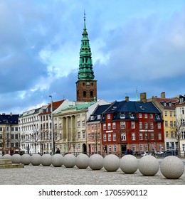 This Is The Nikolaj Contemporary Art Center And Is Also St. Nicholas Church In Højbro Plads, Copenhagen.