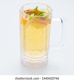 This Is A Non-alcoholic Drink That Is A Favourite Drink In Saudi Arabia. ... The Royal Family Of Saudi Arabia Love Drinking It. ... Now Add The Apple, Lemon And Orange Slices With Plenty Of Mint Sprig