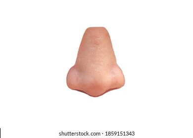 This nose   white background