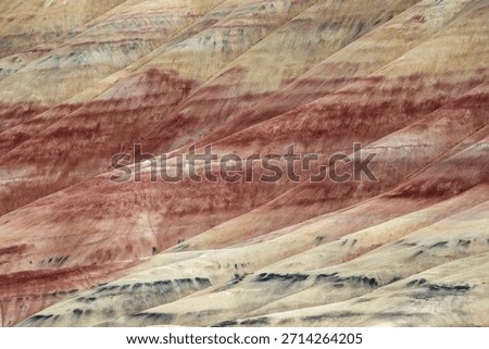 This is the painted hills in Eastern Oregon. It is part of the John Day Fossil Beds National Monument, which covers more than 13,944 acers of semi-desert shublands. It sits north east of Redmon Oregon off of highway 26. 