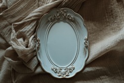 This Is A Photo Of An Antique Plate