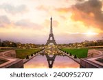 This photo shows a stunning view of the Paris landscape. The city is home to some of the most iconic landmarks in the world, including the Eiffel Tower, the Louvre Museum, and the Notre Dame Cathedral