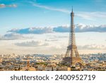 This photo shows a stunning view of the Paris landscape. The city is home to some of the most iconic landmarks in the world, including the Eiffel Tower and the Notre Dame Cathedral