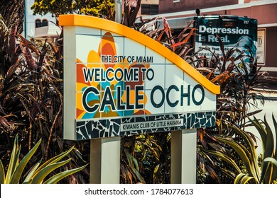 This photo was taken in Miami´s world famous "Calle Ocho" the main street of the "Little Havana" neighbourhood. 

This picture was taken on 15th of september of 2017