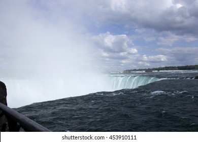 This is a photograph of Niagara falls from Ontario, Canada side - Shutterstock ID 453910111