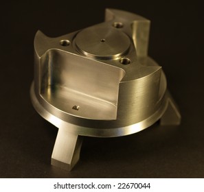 This Is A Picture Of A Custom Milled Or Machined Part. Machine Shops Use Manufacture These Types Of Custom Parts With CNC Machines, Lathes, Mills And Turning Centers.