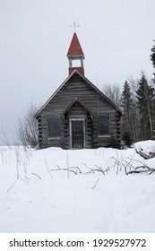 This Is A Picture Of Old Abandon Church Taken Near Prince George BC Canada.