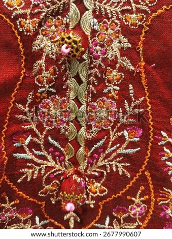 This is a picture of a pattern which looks beautiful and amazing in ♥️ red shiney shade.