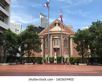 This Picture Is Playground From Assumption College In Thailand With The Most Beautiful Church  In Thailand