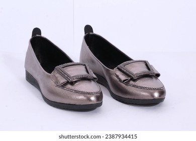 This the picture of women pump shoes (Canvas plimsolls with rubber soles) - Powered by Shutterstock