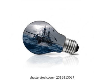 This Pirate Bulb photo manipulation is made in adobe photoshop by Rajan Makwana