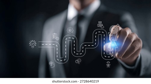 This platform is dedicated to the Creative idea generation for new product development concept. We emphasize Creative thinking and innovation as core drivers. The interface displays a Roadmap with stages of innovation icons, generating creative idea process for product development