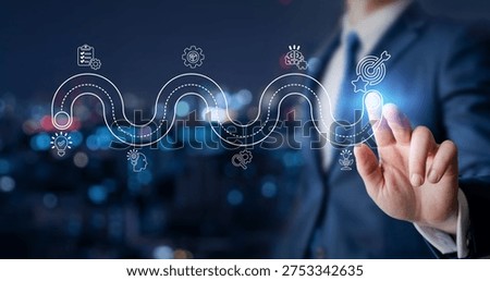 This platform is dedicated to the Creative idea generation for new product development concept. We emphasize Creative thinking and innovation as core drivers. The interface displays a Roadmap with stages of innovation icons, generating creative idea process for product development