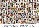 This portrait collage eloquently expresses diversity with a tapestry of happy men and women from different demographics