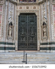 This A Principal Door Of Duomo Of Florence.