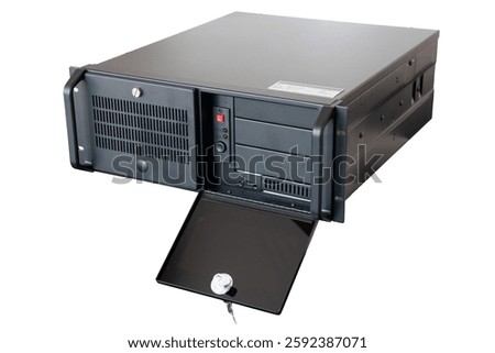 This is a robust industrial PC rack mount chassis, engineered for secure equipment housing and optimized heat dissipation.