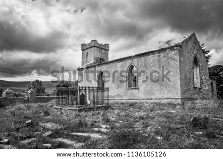 This is the ruins of an old church and graveyard in Donegal Ireland