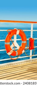  This is a safety float, which is used when there is an emergency on board. 
