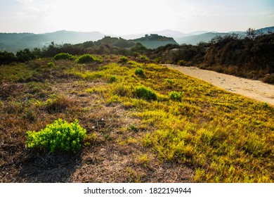 this scene is a view from the cliff path above Agios Stefanos village