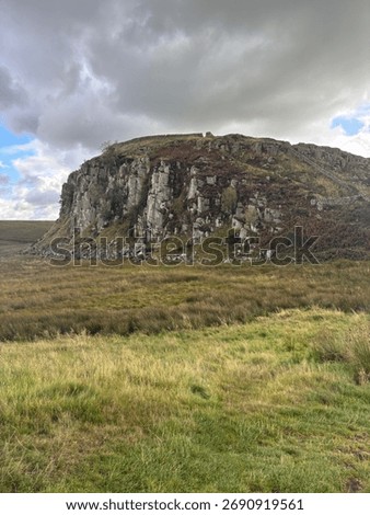this scenic image was captured approaching hadrian’s wall path in hexam 