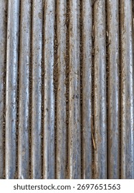 This is a section of the bridge made from a series of iron pipes.