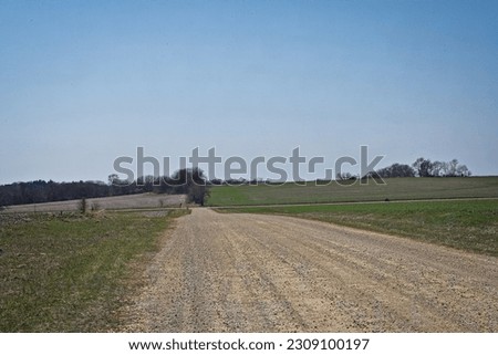 This is several fields waitng for spring work and planting.