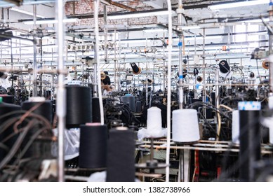 This Is A Sewing Machine Factory Production