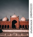 This shot was taken at Historical Badshahi Mosque situated in Lahore,Punjab,Pakistan with Nikon d3500 on 12 March 2023
