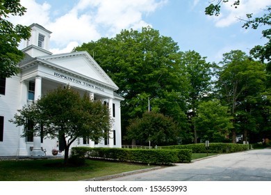 This Is A Side View Of The Main Municipal Building In The Town Of Hopkinton, New Hampshire, West Of Concord.