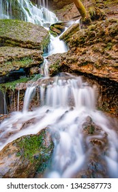 This is a small part of Machine Falls waterfall near Tullahoma, Tennessee. It is a long exposure shot to smooth out the water. This is a natural waterfall that falls probably 50 to 60 feet.