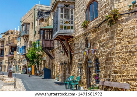 This street in Old Jaffa was amazing for its architecture