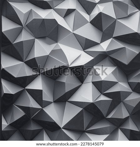This stunning abstract low poly background has a black and white texture made up of triangles. A simple geometric pattern creates an eye-catching look and draws attention. I hope you like it ^_^