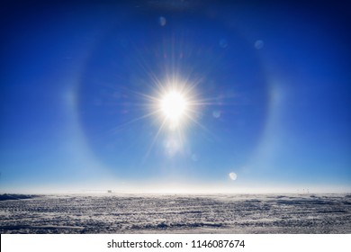 This Is A Sun Dog Captured At The South Pole Station In Antarctica.