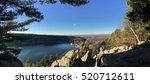This is top view at Devils lake.