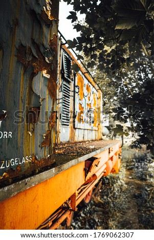 Similar – old fishing boat on the beach